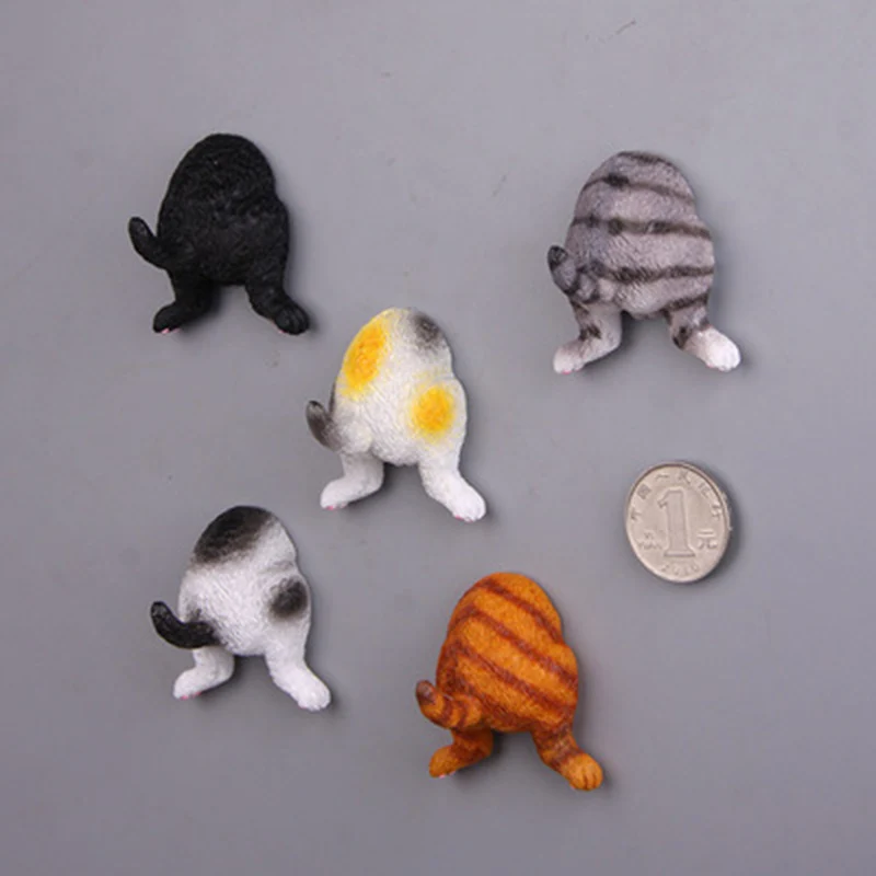 ZOCDOU 1 шт. забавный кот гето ягодицы магнит на холодильник статуя Kitty нижний бедра статуя ледяная коробка Пастер ледяная коробка наклейка