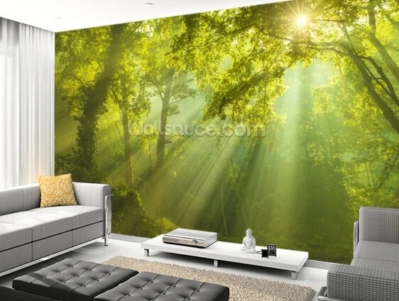 Настенные обои на заказ с изображением природного леса неба настенные 3D пейзажа
