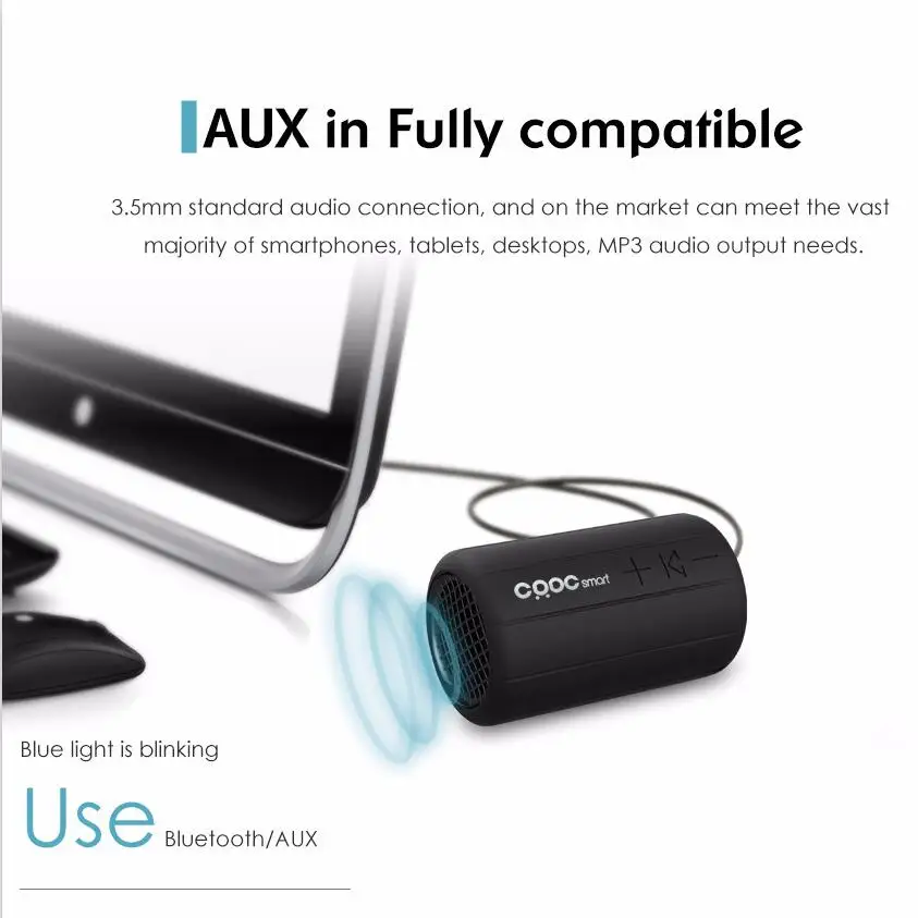 Crdc мини Беспроводной Bluetooth Динамик Водонепроницаемый Портативный стерео звук Box