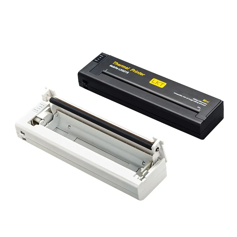 

mini portable light printer A4 mobile office thermal printer+USB interface,small compact 216mm thermal paper printer for laptop