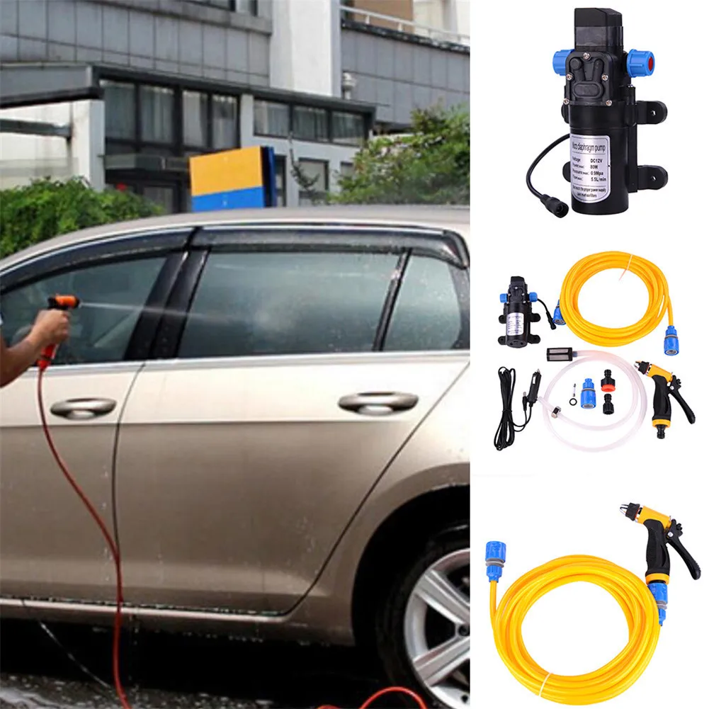 12 В 80 Вт высокого давления водяной пистолет автомобиль стиральная машина насос