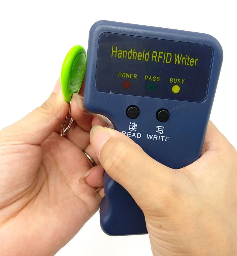 Handheld 125KHz RFID Copier Writer Duplicator Programmer Reader + Cards Keys T5577 EM4305 Rewritable ID Keyfobs Tags | Безопасность и