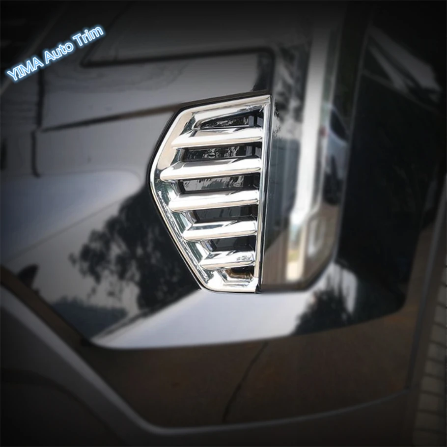 

Lapetus Auto Styling Chrome Front Fog Lights Lamp Foglight Frame Cover Trim 2 Piece ABS Fit For Cadillac XT4 2019 2020 2021