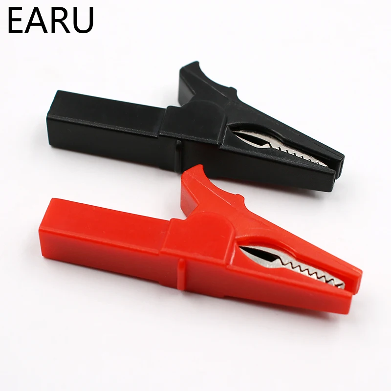 55 мм зажим типа крокодил + вилка банан тестовый зонд с 4 зажимами для кабеля цвет