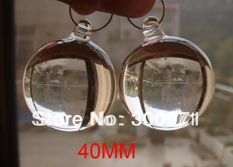 48pcs/Lot 40mm Transparent Crystal Hanging Ball X'mas &amp Wedding Pendant Party Event | Chandelier
