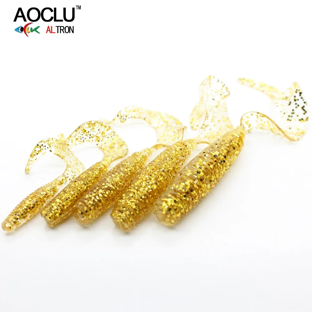 AOCLU длинный хвост грубая рыболовная приманка от 5 см до 8 10 шт./лот искусственная