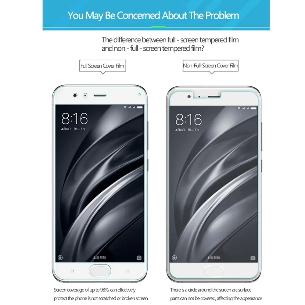 Mibioj 2.5D Tempered Glass Full Cover Screen Protector ZTE Nubia Z17 z17s Z11 Mini S Max Plus M2 Lite Protective Film | Мобильные