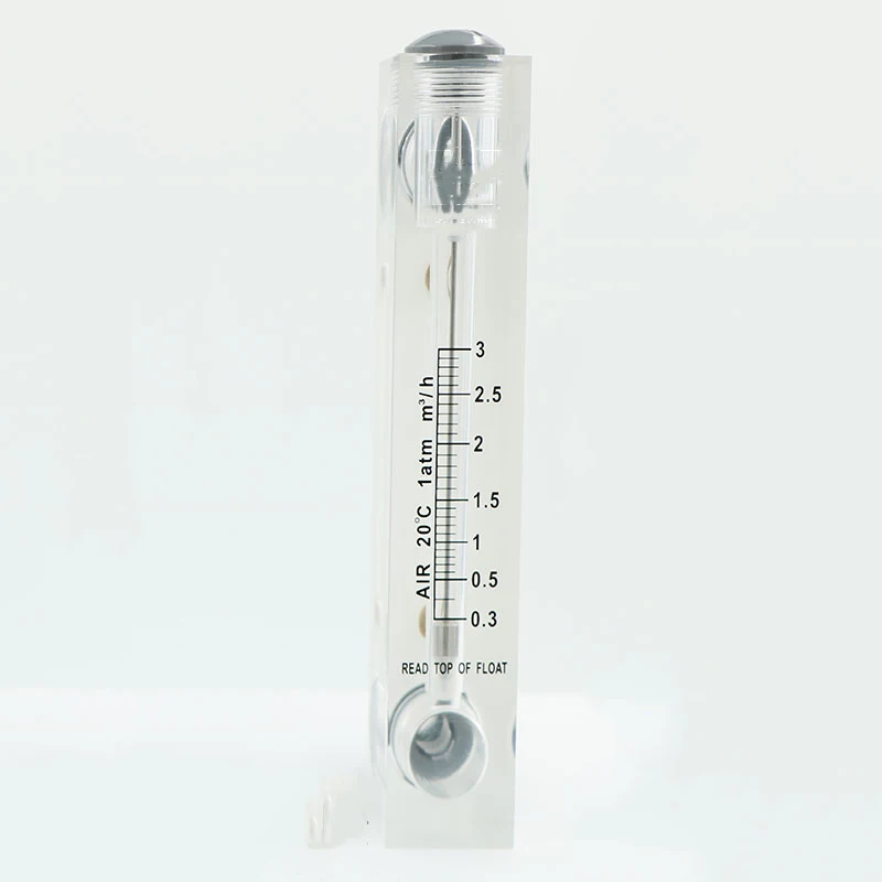 0.3-3m3/h 1/2" BSPT Male Thread PMMA Panel Type Gas Float Flowmeter Air Flow Meter Rotameter Without Control Valve | Обустройство