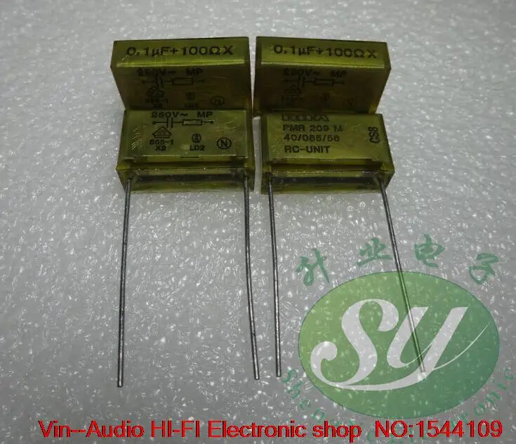 

2019 hot sale 10pcs/20pcs RIFA PMR209 0.1uf+100R 100nf+100R arc spark arrester for surge suppressor FREE SHIPPING