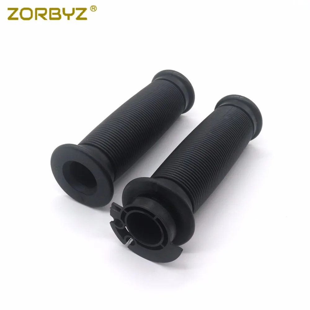 ZORBYZ мотоцикл рукоятка 7/8 '✢ мм черный/коричневый ретро резиновый руль для Honda