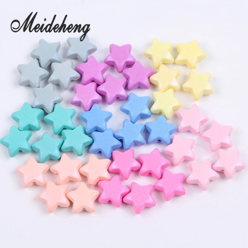Акриловые Красочные пятиконечные звездочки для изготовления ювелирных изделий