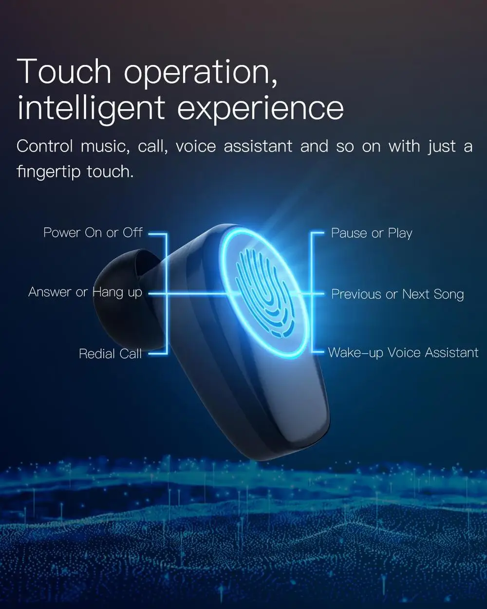 JAKCOM TWS bluetooth наушники с USB вентилятором портативный мини earbus с USB светильник для спорта на открытом воздухе для Xiaomi samsung Iphone
