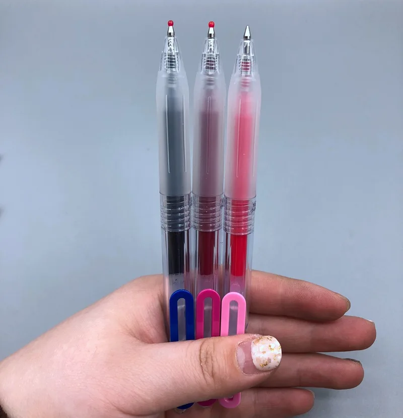 7 цветов MUJI Выдвижная гелевая ручка Набор 0,5 мм гладкое письмо Милая гелевая ручка Penne Colorate Kalem школьные принадлежности канцелярские принадлежности