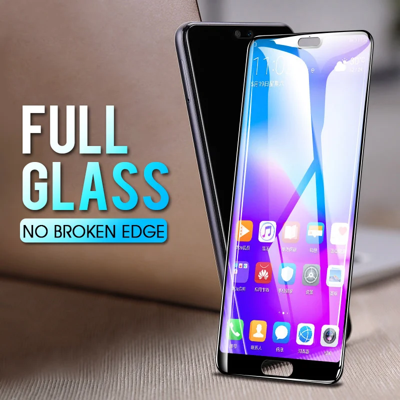 8D закаленное защитное стекло на huawei P20 Pro Lite 2019 Защитная пленка для экрана |