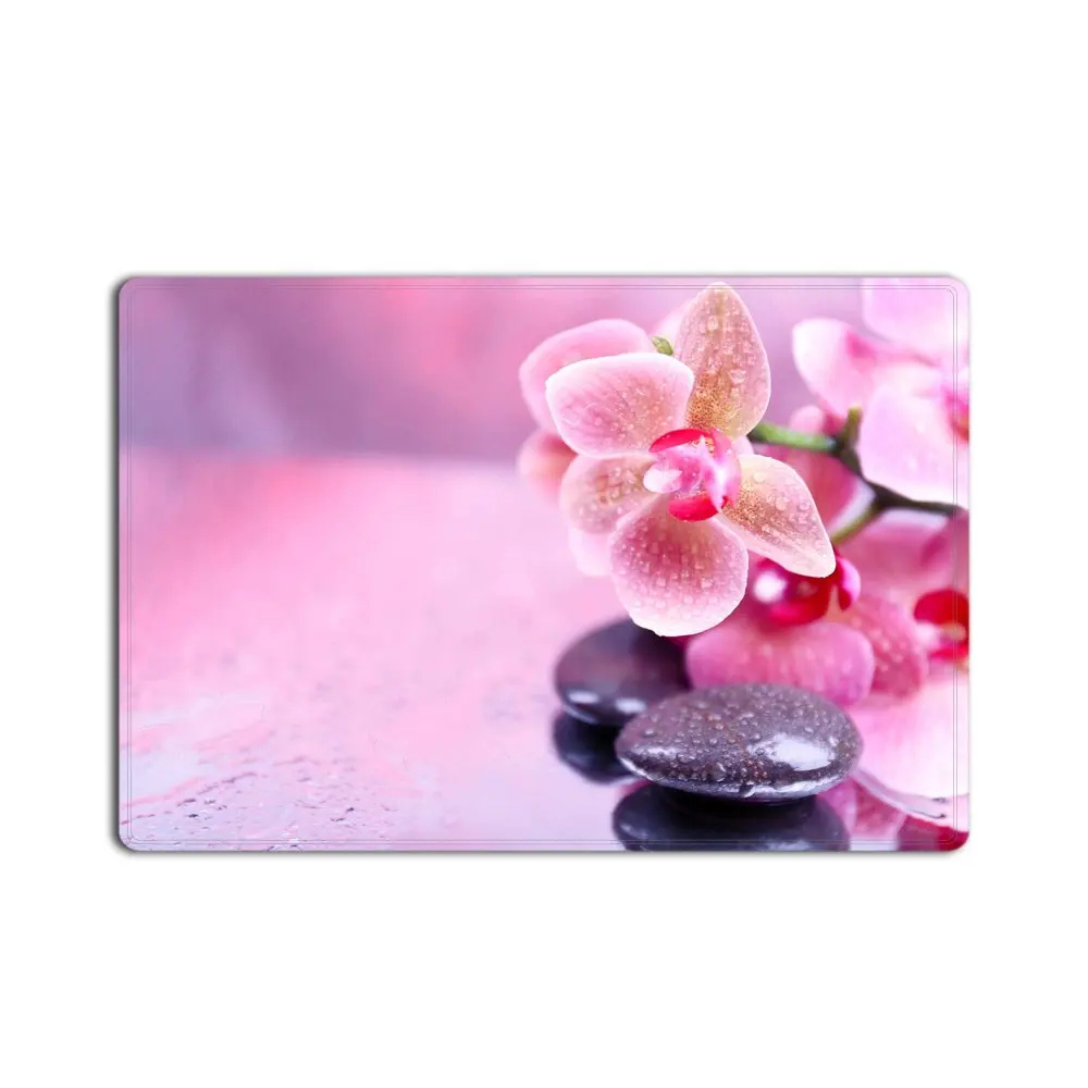 Коврик для входной двери с цветами орхидеи домашний декор из нетканого материала