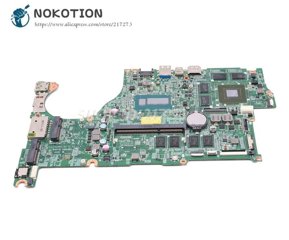 Материнская плата NOKOTION для Acer aspire материнская ноутбука GT750M 4G SR16Z основная ЦП