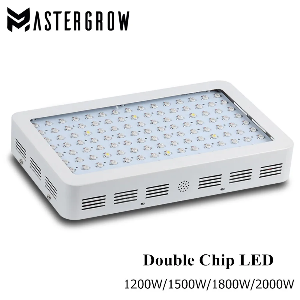 

MasterGrow II 1200W 1500W 1800W 2000W Double Chip LED Grow Light Full Spectrum Red/Blue/White/UV/IR For Indoor Plant and Flower