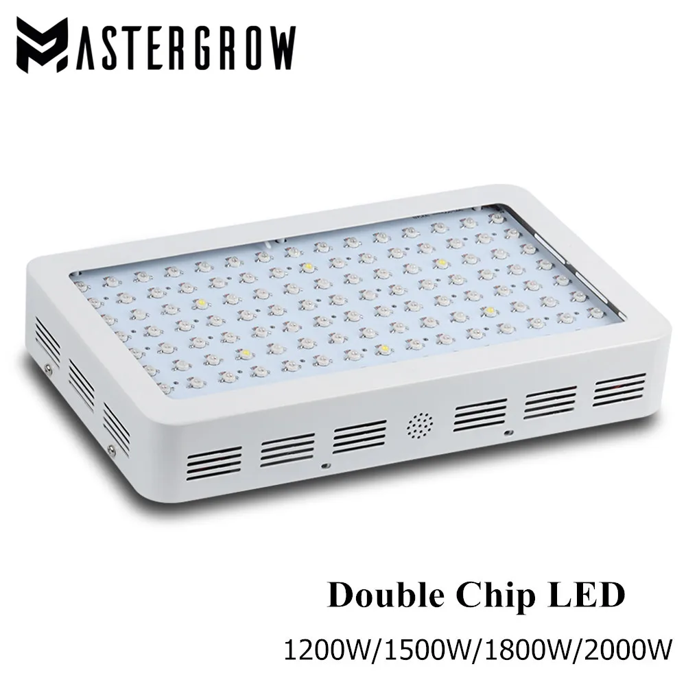 

MasterGrow II 1200 Вт 1500 Вт 1800 Вт 2000 Вт двойной чип светодиодный светильник полного спектра красный/синий/белый/УФ/ИК для комнатных растений и цветов