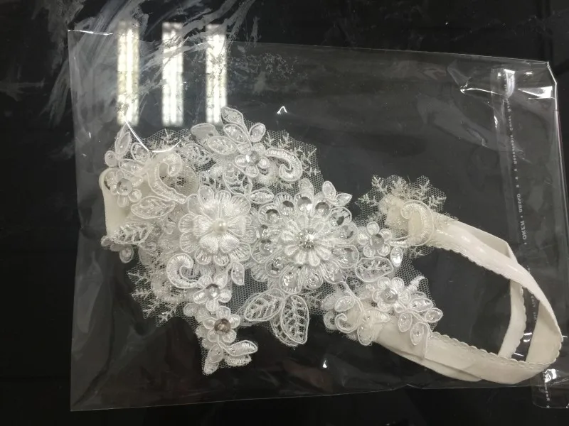 Реальные фотографии кружева блестки жемчуг браслет для свадебных платьев