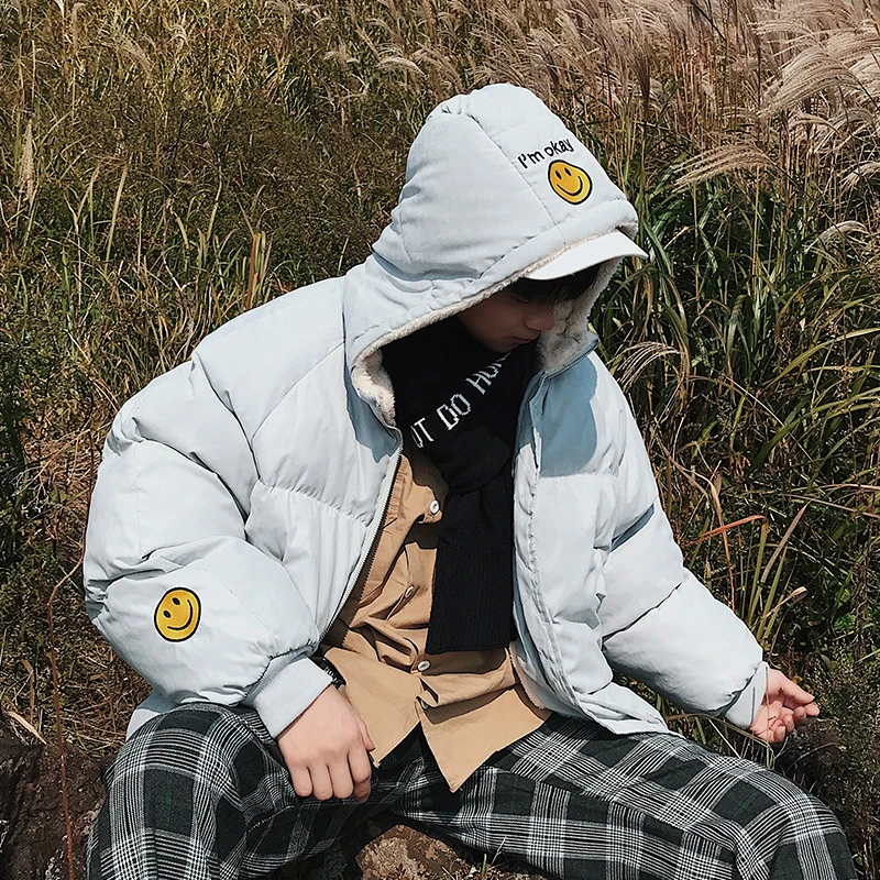 Зимняя куртка с капюшоном для мужчин парка теплый хлеб услуги уличная пальто Veste