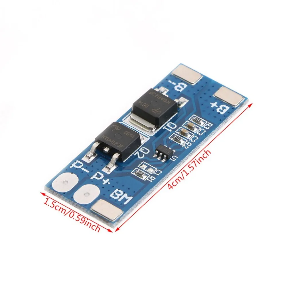 Защитная плата литий ионного аккумулятора 7 4 В 8 18650 BMS 2s PCM 15A пиковый