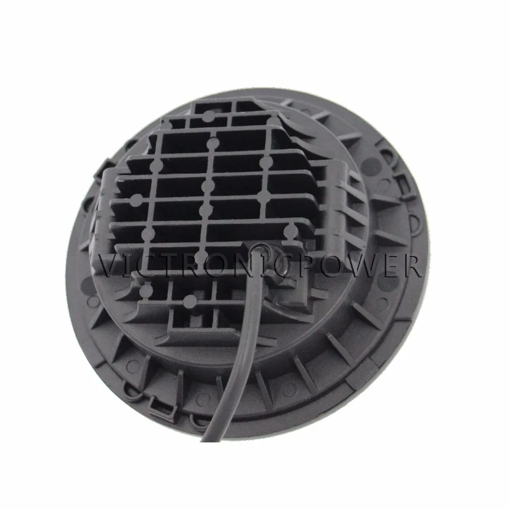 Круглый светодиодный прожектор 7 дюймов Угловые глаза с янтарным сигналом гало DRL