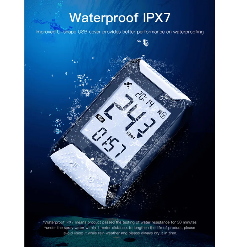 Спидометр iGPSPORT IGS130 беспроводной для велосипеда 2 дюйма IPX7 235 км/ч|Велокомпьютеры| |