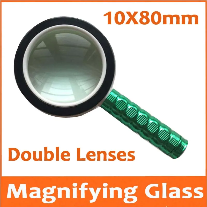 10 Times 80mm LED Illuminated Educational Gift Magnifier for Children Handheld Magnifying Glass Reading Mobile Phone Repair | Инструменты