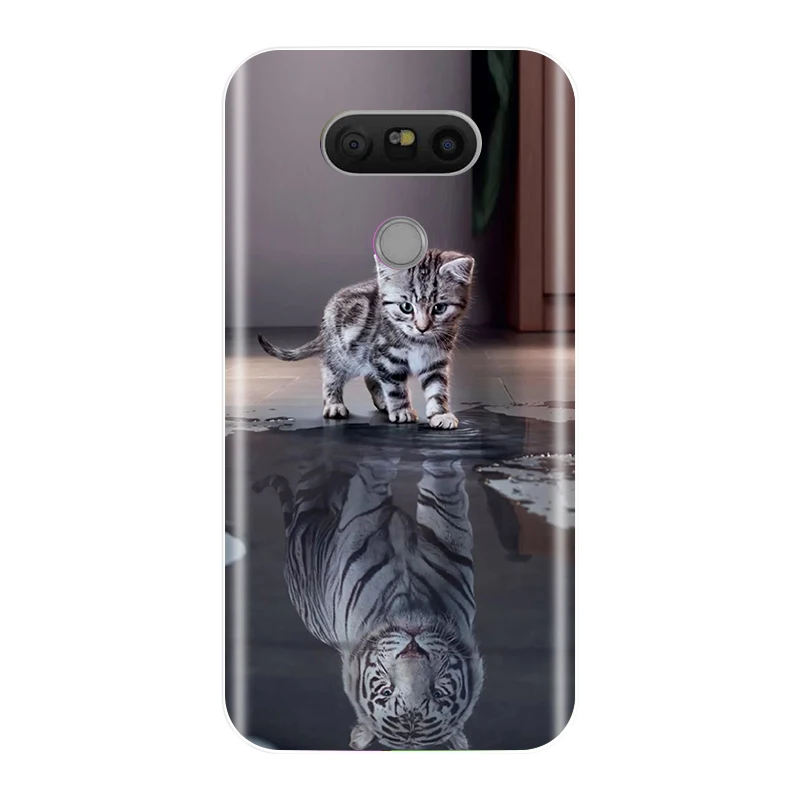 Phone Case For LG G5 Silicone TPU Soft 3D Patterned Back Cover H820 H845 H850 H858 H860 Fundas Coque | Мобильные телефоны и