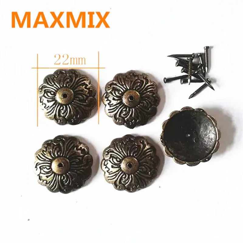 MAXMIX 10 шт. 22 мм Цветочные лампы для ногтей из цинкового сплава декоративные ногти
