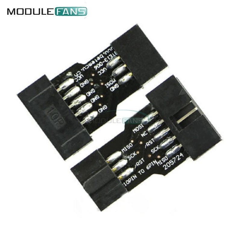 5 шт. 10p 10 Pin к стандарту 6 P 6pin адаптер плата для ATMEL AVRISP USBASP STK500 модуль|pin 1|pin pinpins for