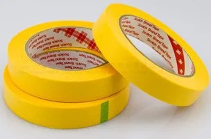 

10x New 6mm*50M High Temperature Resistant Masking Paper Tape Yellow 3M244 Coating, PCB SMD Shield