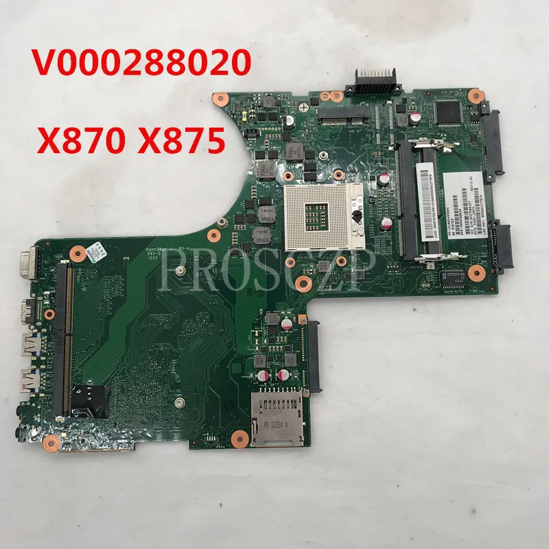 Бесплатная доставка Для X870 X875 материнская плата для ноутбука V000288020 6050A2493501 MB A02 HM76