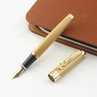 luxury gift pen set jinhao 1200 high quality dragon fountain pen with original case metal ink pens for christmas gift