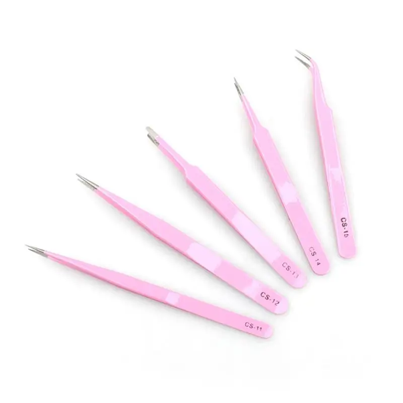 Пинцет для наращивания ресниц пинцет с прямым изгибом нержавеющая сталь макарон