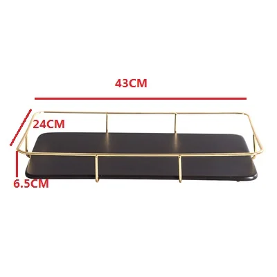 cack rack c black Мраморная Косметическая двойная стойка для хранения торта декоративный поднос для хранения лоток для хранения в скандинавском ванной комнате стеллаж для хранения мусора - Цвет: cack rack c black
