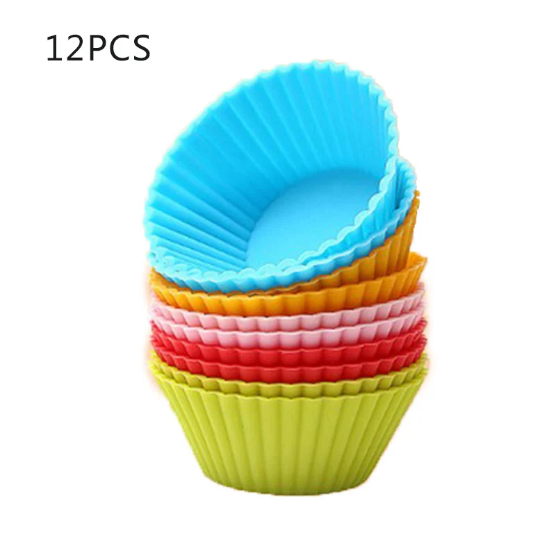 7x4x3.4cm rand color Urijk случайный цвет формы для маффинов силиконовые формы для выпечки Кекс Лайнер кекс стенд DIY Инструменты для украшения выпечки, торта Mutisize - Цвет: 7x4x3.4cm rand color