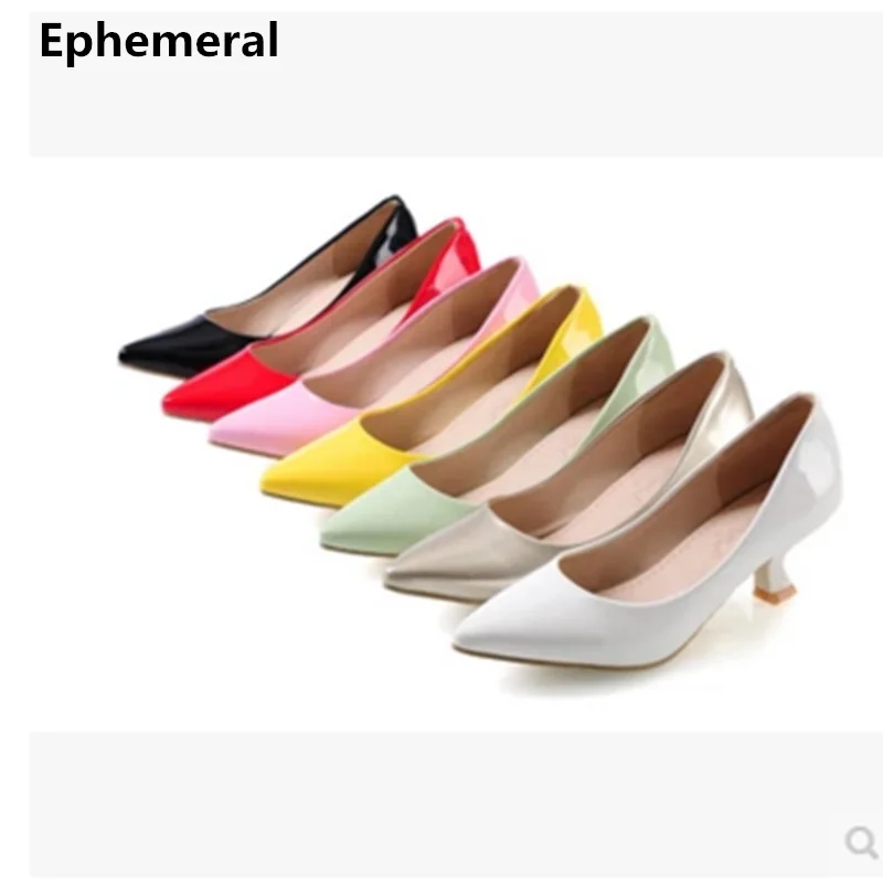 Женская обувь Zapatos De Mujer Красные туфли лодочки на высоком каблуке средней высоты