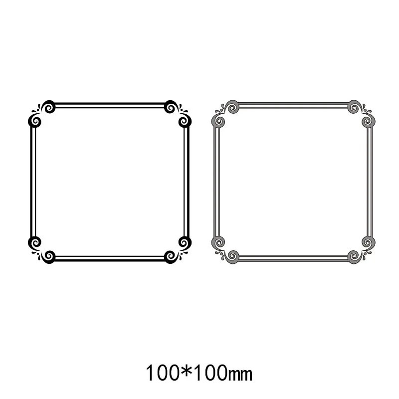 Квадратное кружево украшения металлические штампы трафарет для DIY Скрапбукинг