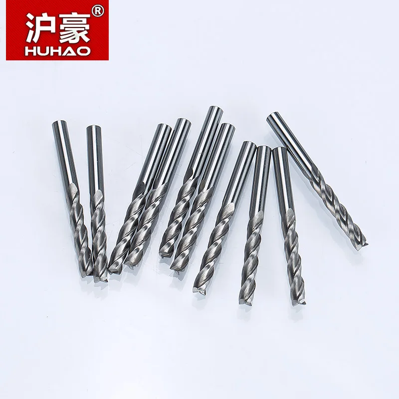 Спиральные фрезы HUHAO твердосплавные насадки для фрезерного станка по дереву с