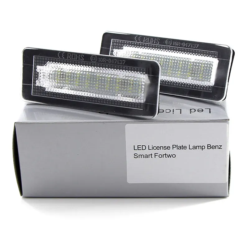 Apmatauto 2 шт. 18SMD светодиодный светильник для номерного знака без ошибок для Benz Smart Fortwo Coupe 450 451 W450 W453