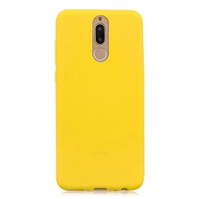 Yellow Для HUAWEI mate 10 Lite чехол mate 10 mate 10 Lite чехол Candy мягкая резиновая задняя крышка для Huawei mate 10 Lite чехол Huawei maimang 6 - Цвет: Yellow