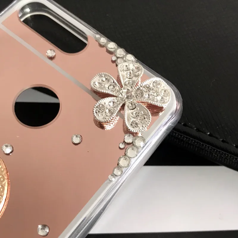 Зеркало Bling держатель чехол для huawei P20 Lite Honor 7C 7A Pro Y5 Y9 Y7 Y6 Prime Honor 8X 8A 20 10 i 9 Lite P Smart Z