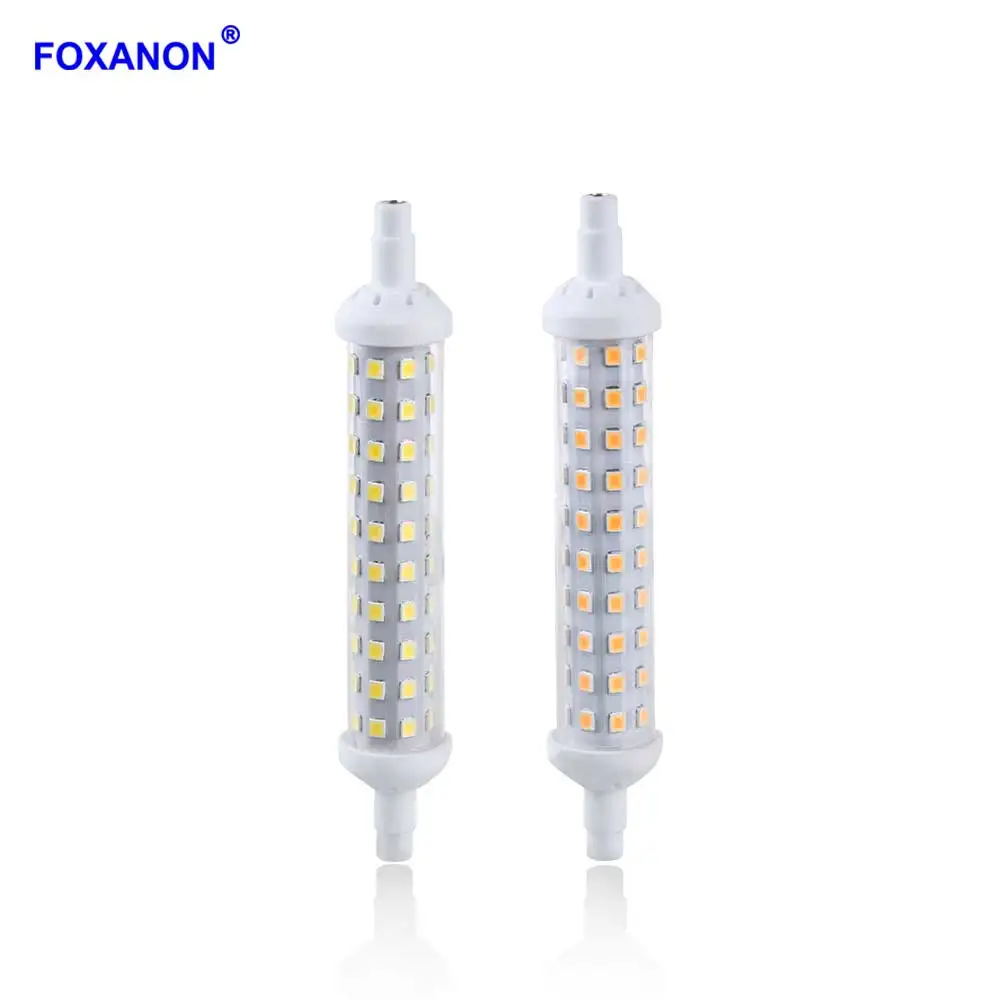

Светодиодная лампа Foxanon R7s, 6 Вт, 9 Вт, 12 Вт, SMD2835, 64/80/144 светодиодов s, 78 мм, 118 мм, 135 мм, 220 В, светодиодсветильник-кукуруза, энергосберегающая, заме...