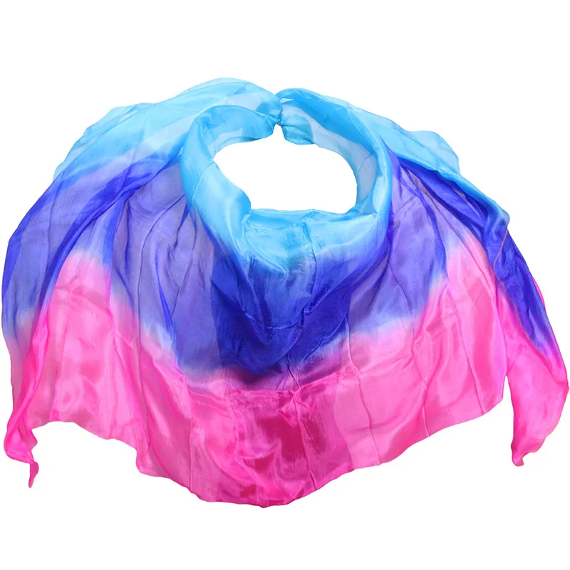 Высококачественная Фата для танца живота фата из натурального шелка ручной