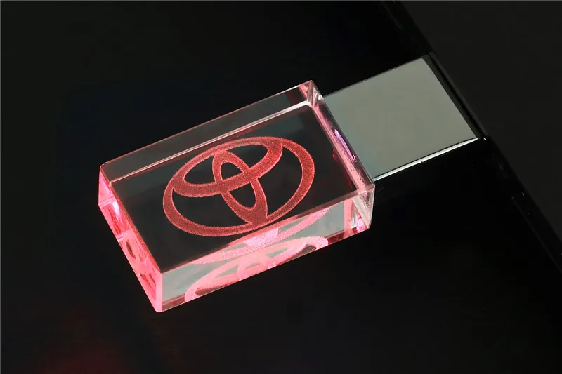 JASTER Автомобильный знак логотип Кристалл+ металлический USB флеш-накопитель Флешка 4 ГБ 8 ГБ 16 ГБ 32 ГБ 64 Гб 128 Гб внешний накопитель карта памяти USB 2,0