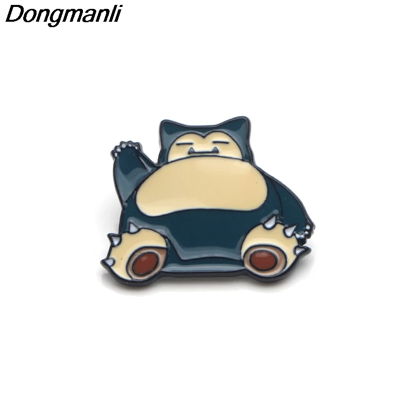 8 P3492 Dongmanli Pet Elf металлические эмалированные булавки и броши для женщин и мужчин нагрудные булавки рюкзак сумки значок детские подарки - Окраска металла: 8