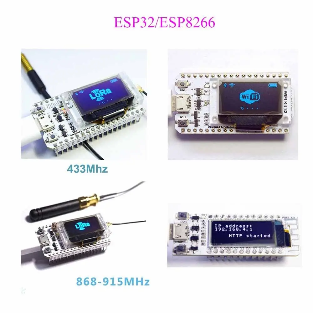 Макетная плата ESP32/ESP8266 с Wi Fi и Bluetooth OLED дисплей 0 96 дюйма модуль IOT|Интегральные