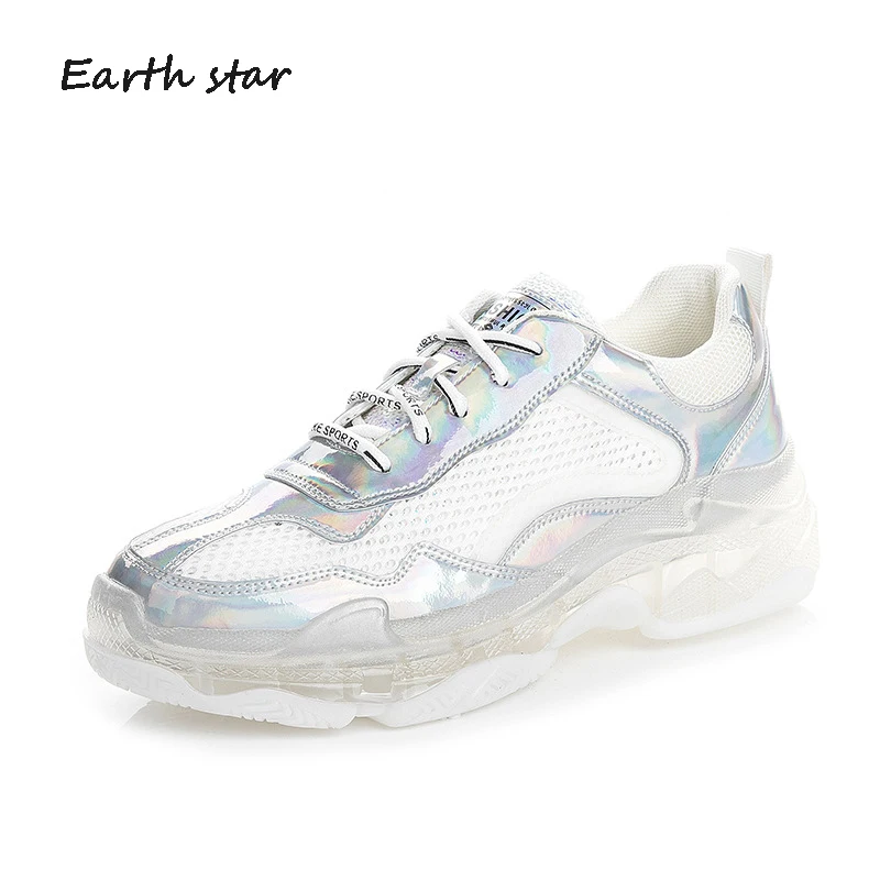 Повседневная обувь Женские массивные кроссовки на платформе zapatos de mujer Сезон