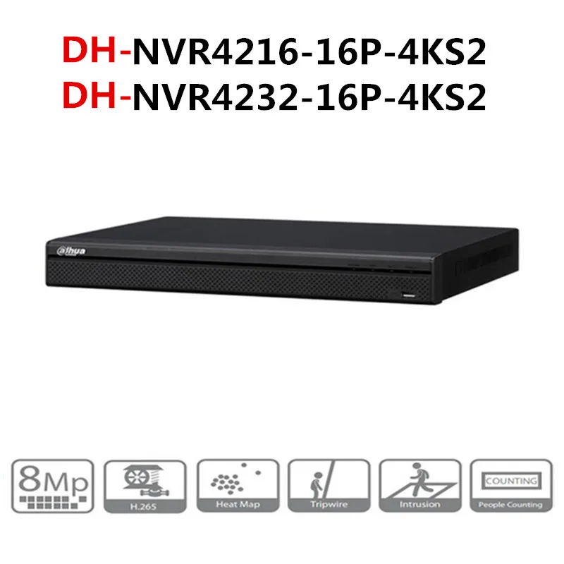 

Dahua NVR POE video recorder 16 32 Channel 1U 16PoE 4KH.265 Lite Network Video Recorder NVR4216-16P-4KS2 NVR4232-16P-4KS2